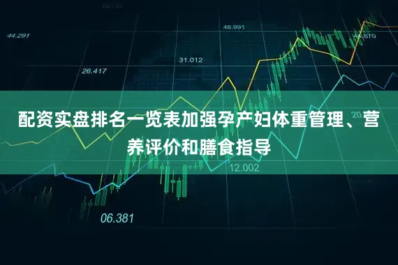 配资实盘排名一览表加强孕产妇体重管理、营养评价和膳食指导