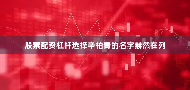 股票配资杠杆选择辛柏青的名字赫然在列